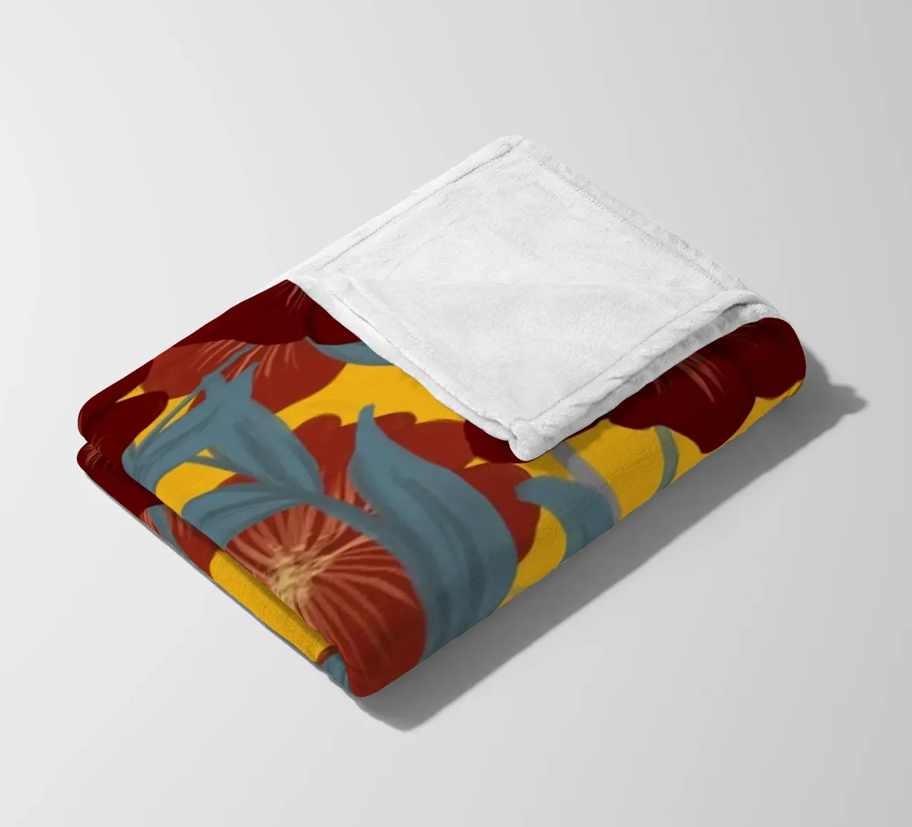 Bold Bloom coperta in pile da designdn