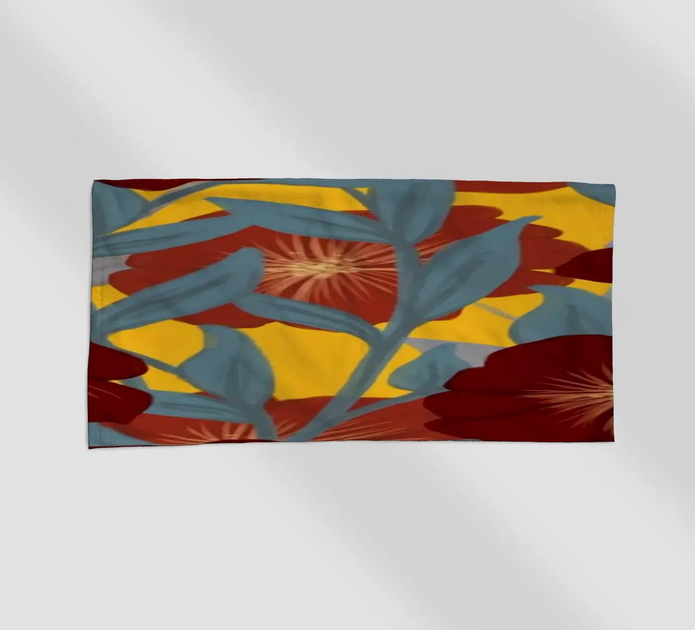 Bold Bloom strandhanddoek van DesigndN