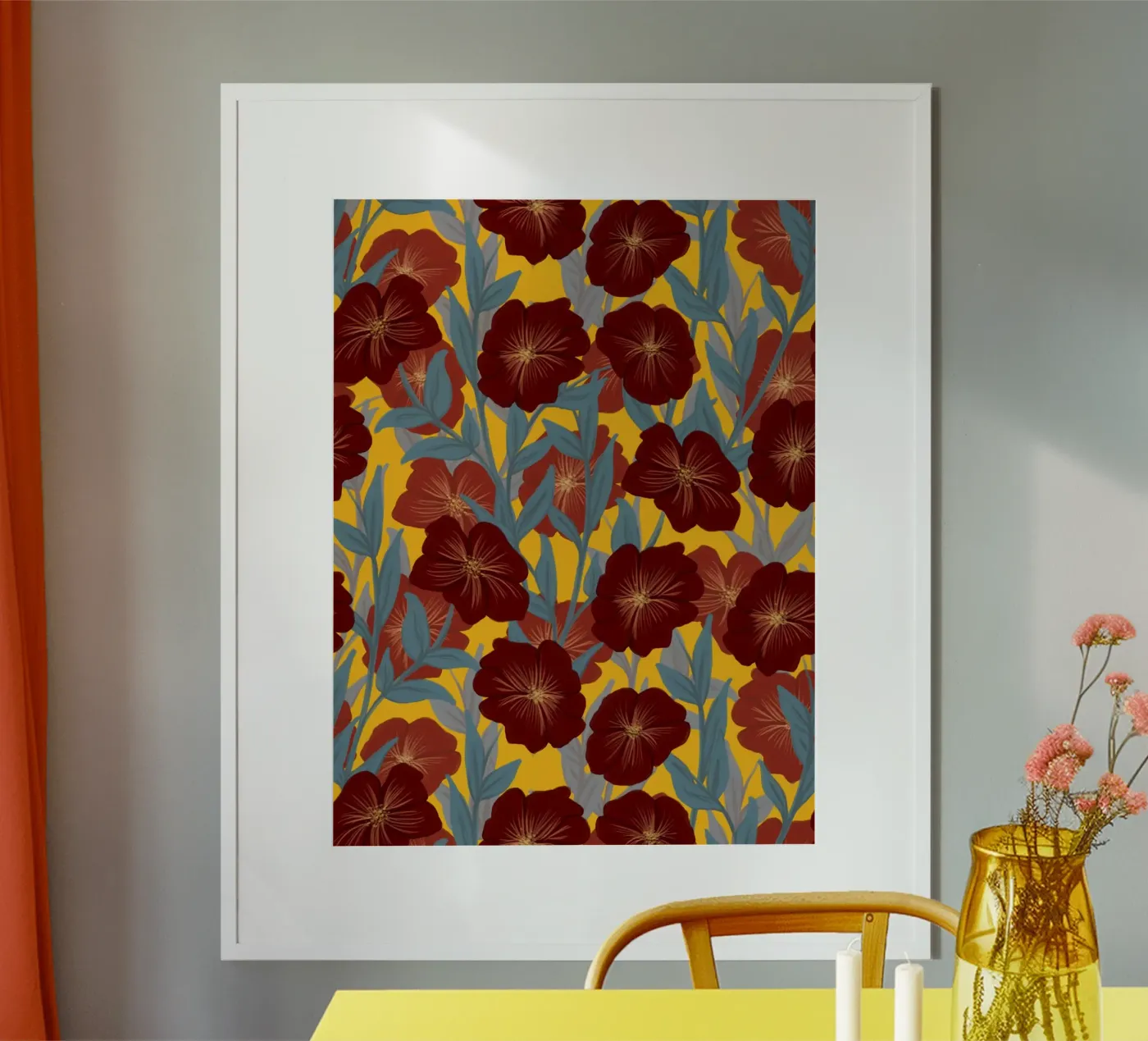 Bold Bloom poster van DesigndN