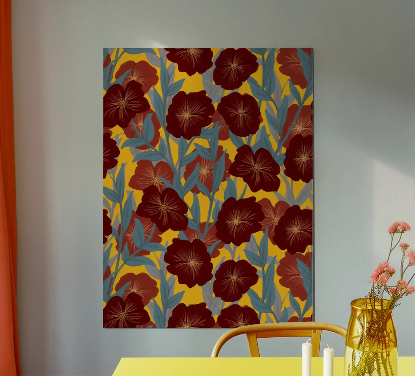 Bold Bloom poster van DesigndN