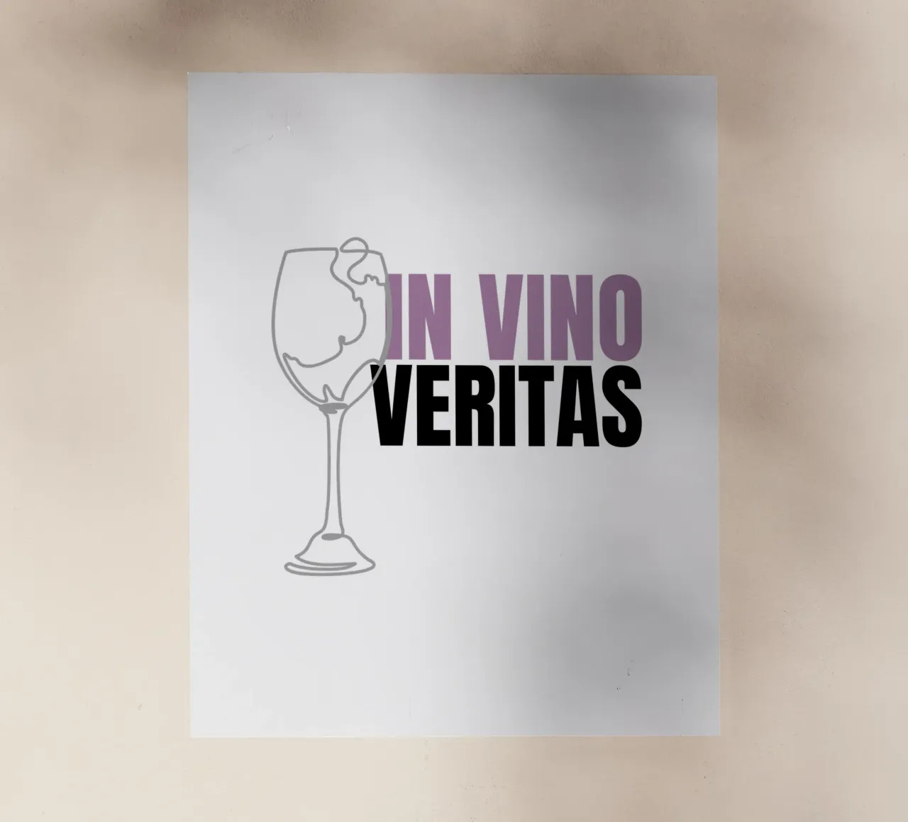 IN VINO VERITAS pellicola backlit da Einfach Uebel