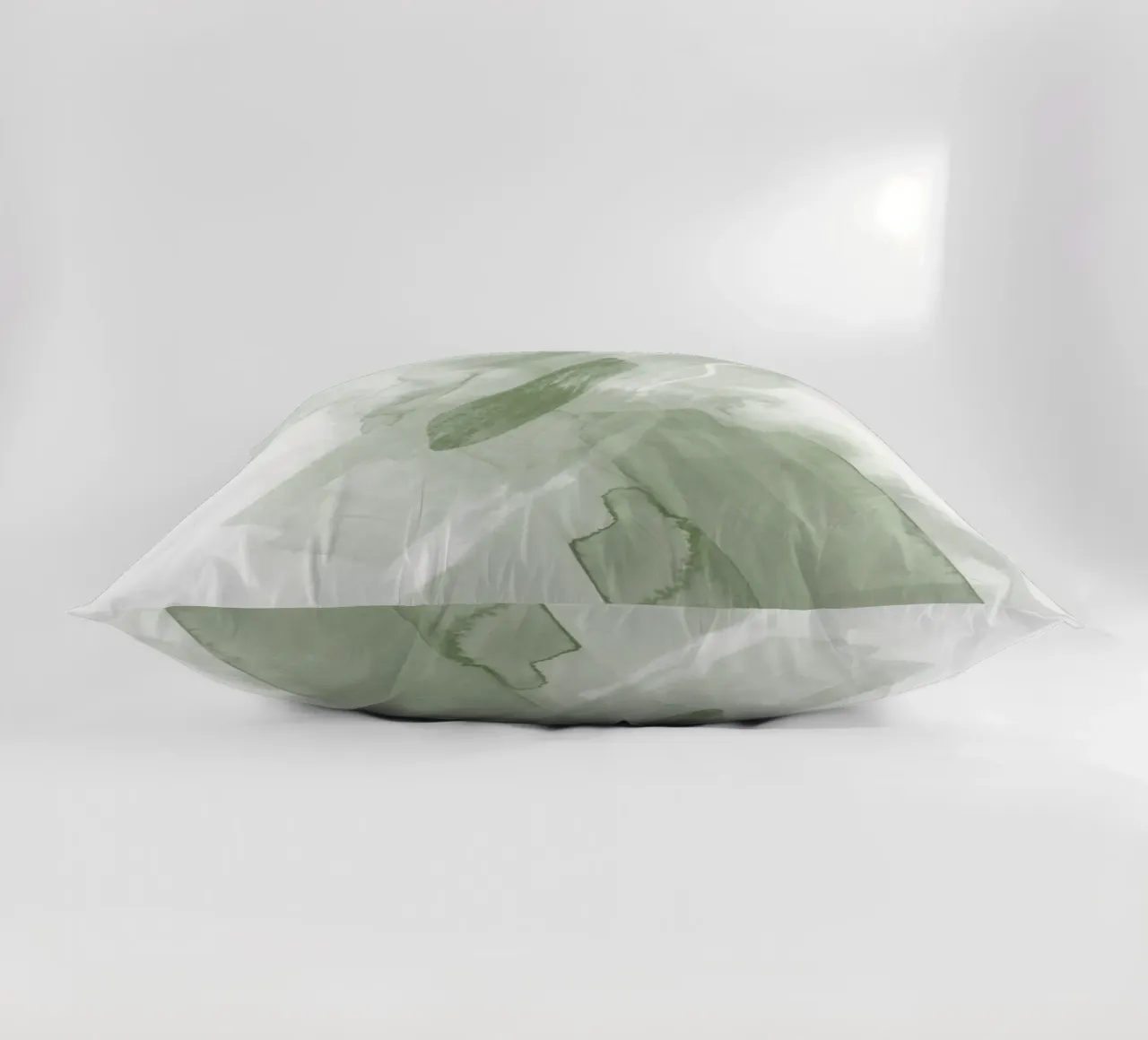 Pennellate di verde 3 cuscino da NouveauPrints