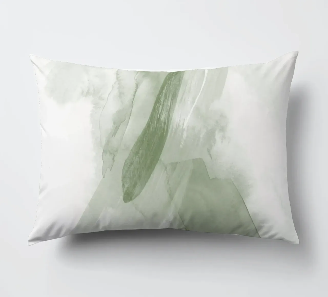 Pennellate di verde 3 cuscino da NouveauPrints