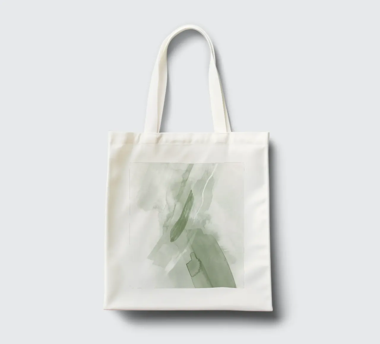 Pennellate di verde 3 borsa in juta da NouveauPrints