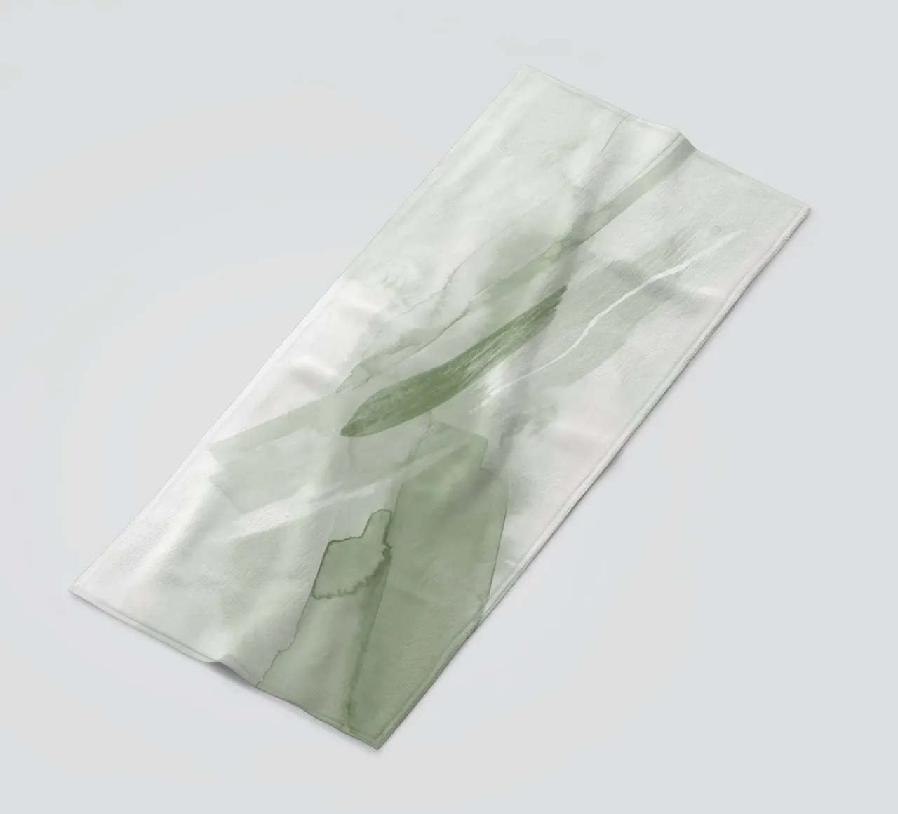 Pennellate di verde 3 telo mare da NouveauPrints