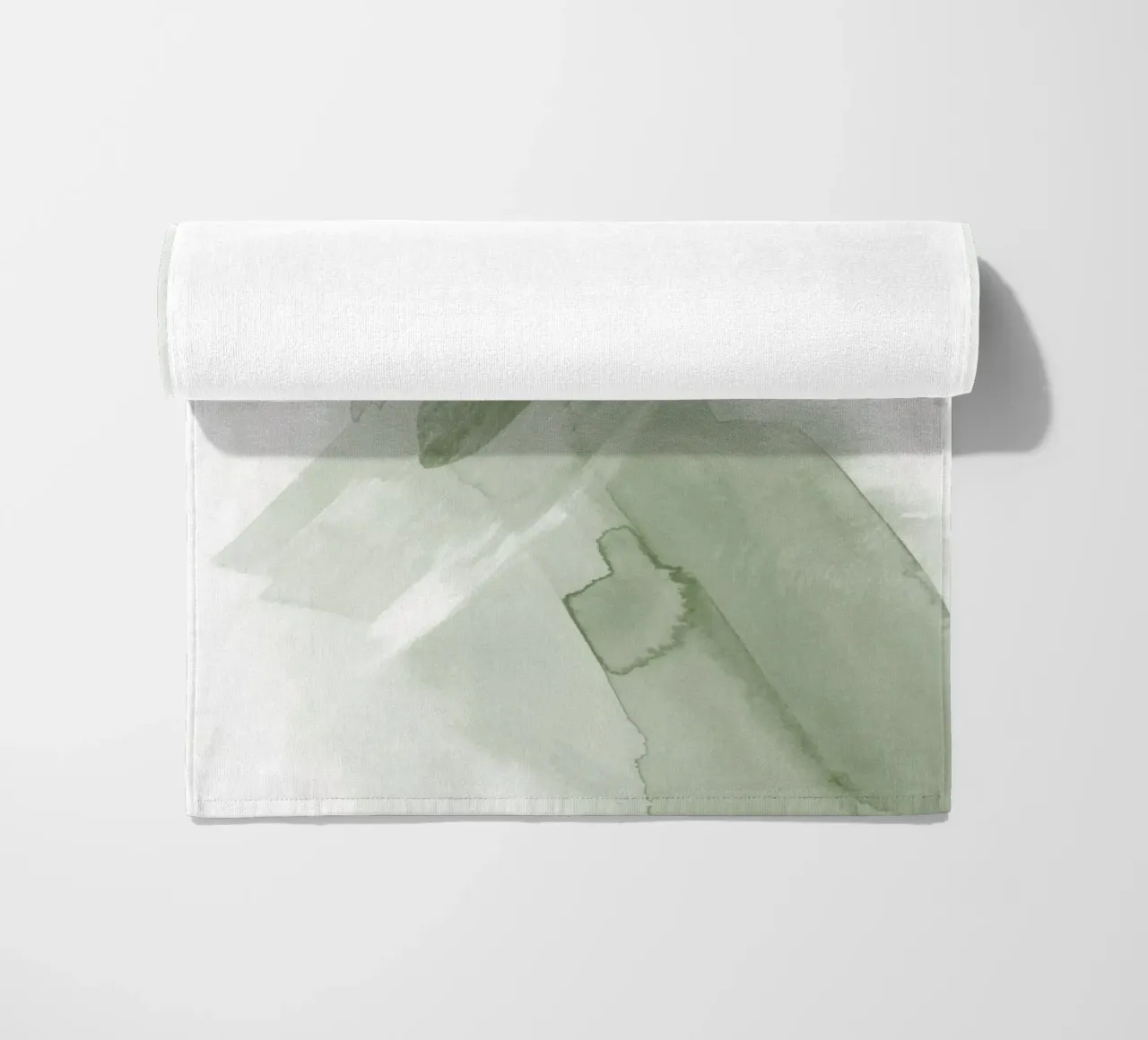 Pennellate di verde 3 telo mare da NouveauPrints