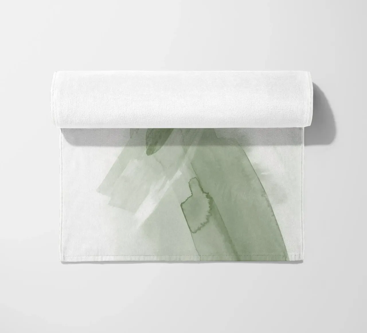Pennellate di verde 3 telo mare da NouveauPrints