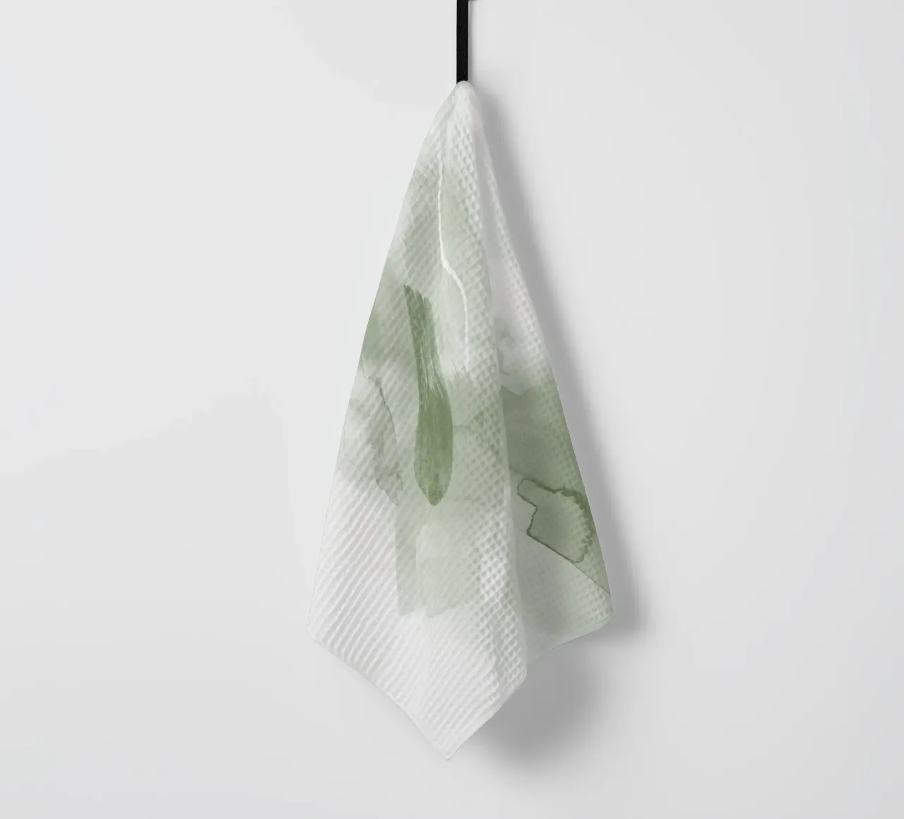 Pennellate di verde 3 canovaccio da cucina da NouveauPrints