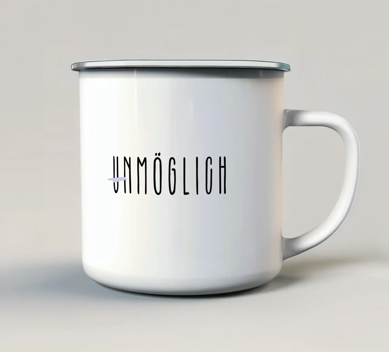 UNMÖGLICH tazza in smalto da Einfach Uebel