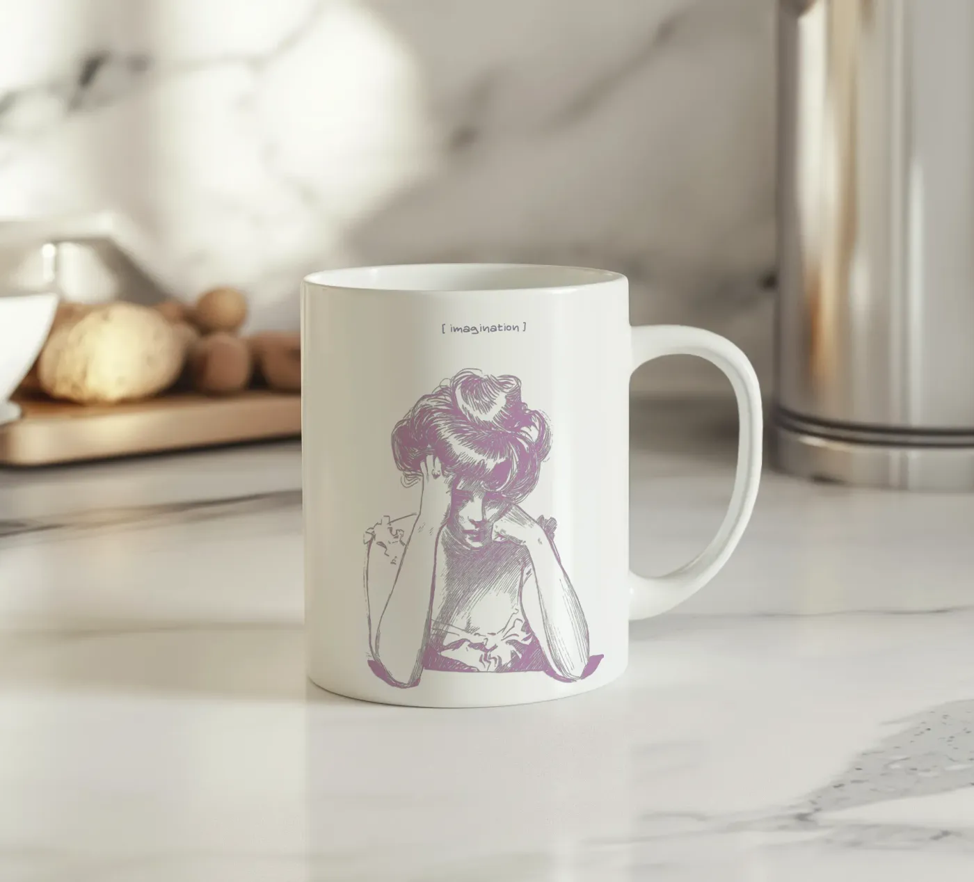IMAGINATION ceramic mug by SMRT STUDIO