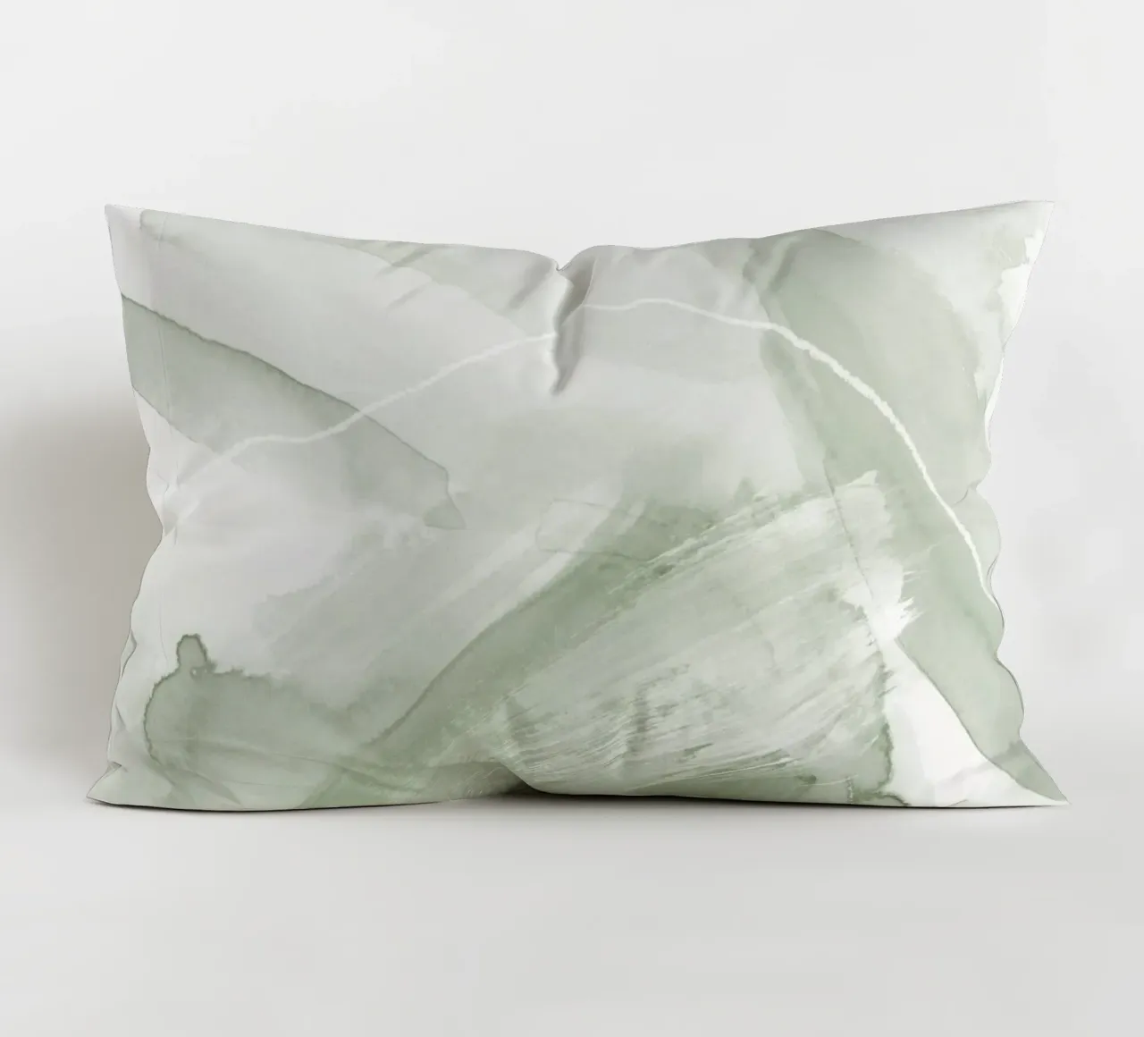Pennellate di verde 2 cuscino da NouveauPrints