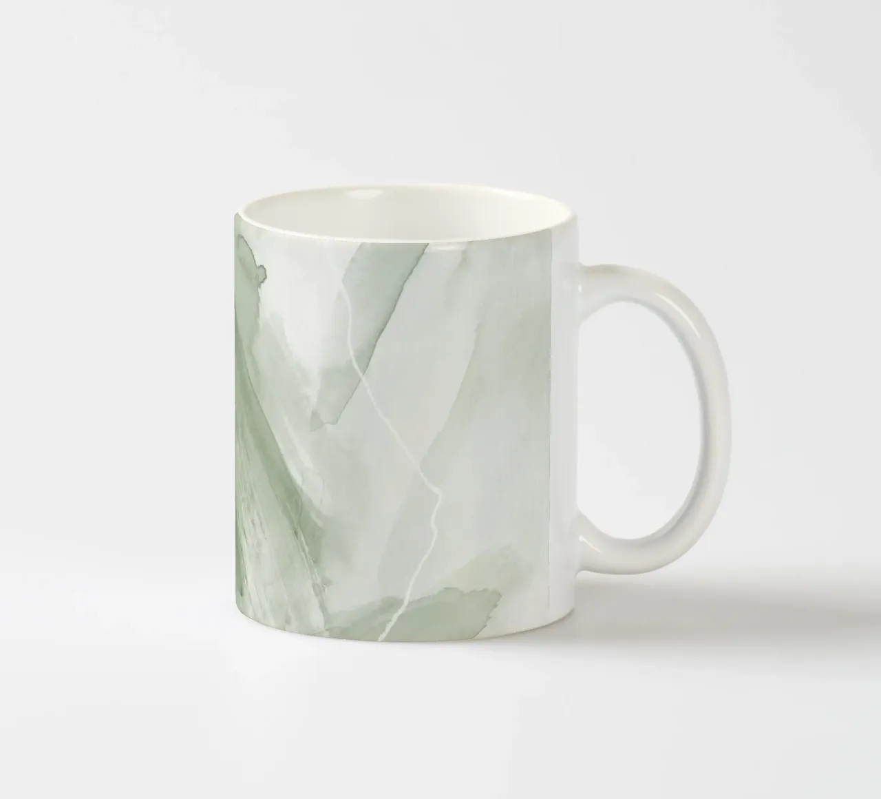 Pennellate di verde 2 tazza in ceramica da NouveauPrints