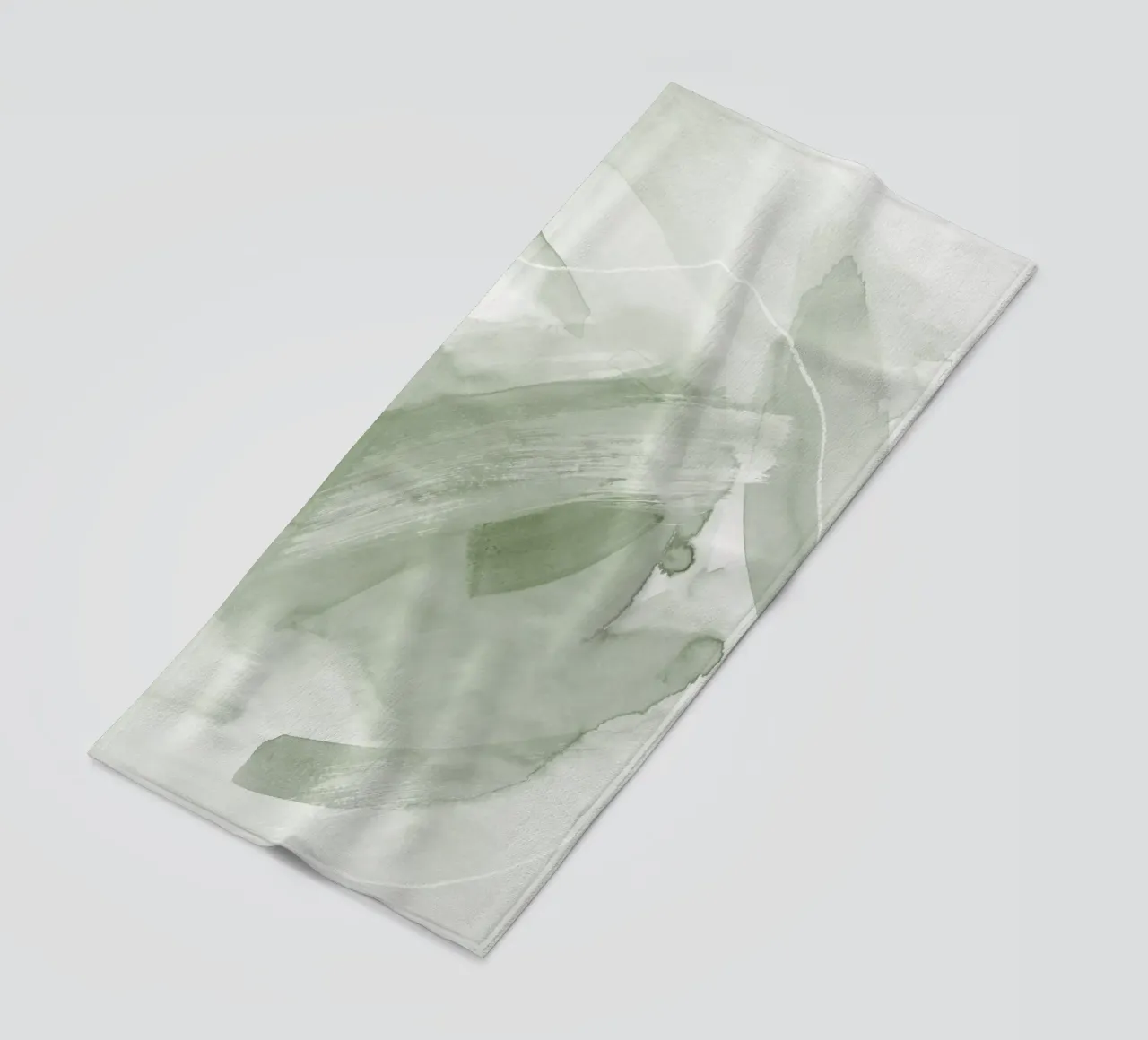 Pennellate di verde 2 telo mare da NouveauPrints