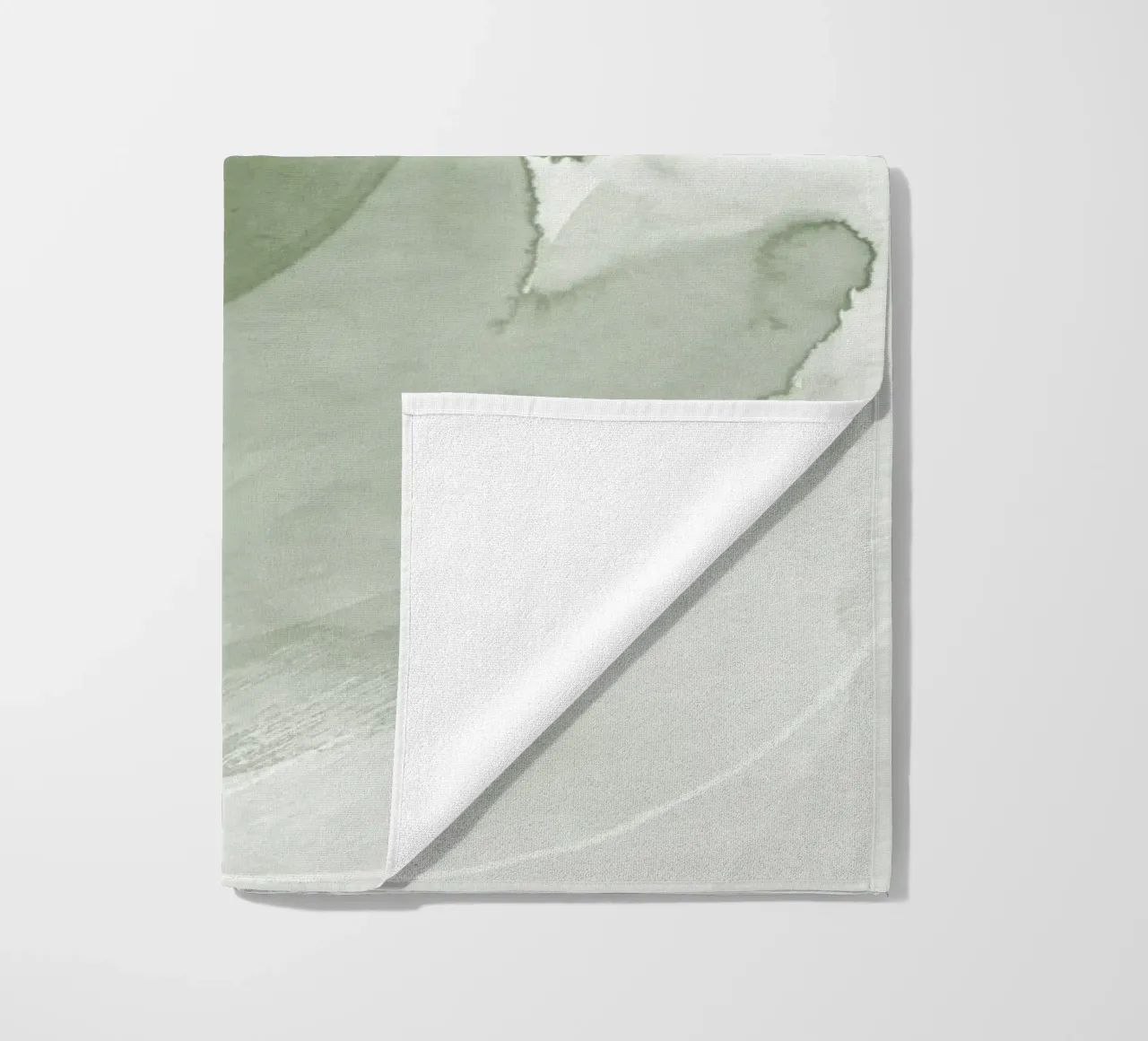 Pennellate di verde 2 telo mare da NouveauPrints