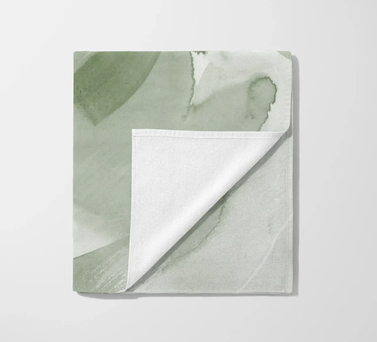 Pennellate di verde 2 telo mare da NouveauPrints