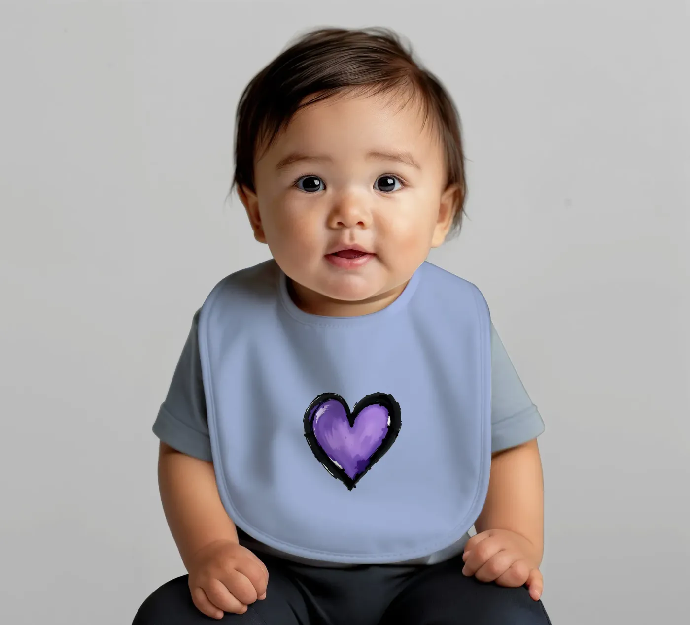 cuore_nero_viola_2a bavaglino da Pink- und LoveArt by LK