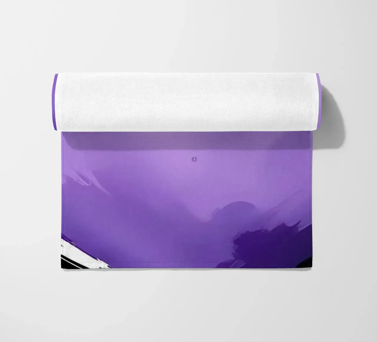 cuore_nero_viola_2a telo mare da Pink- und LoveArt by LK