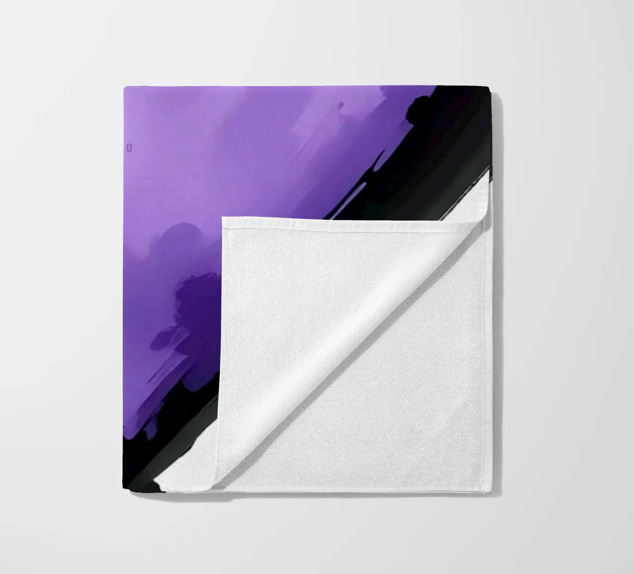 cuore_nero_viola_2a telo mare da Pink- und LoveArt by LK