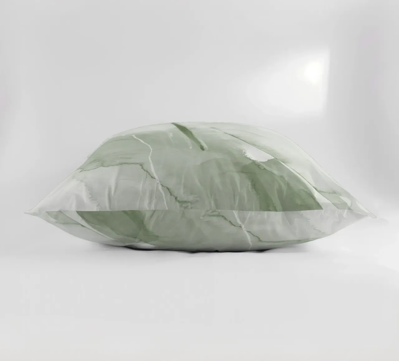 Pennellate di verde 1 cuscino da NouveauPrints