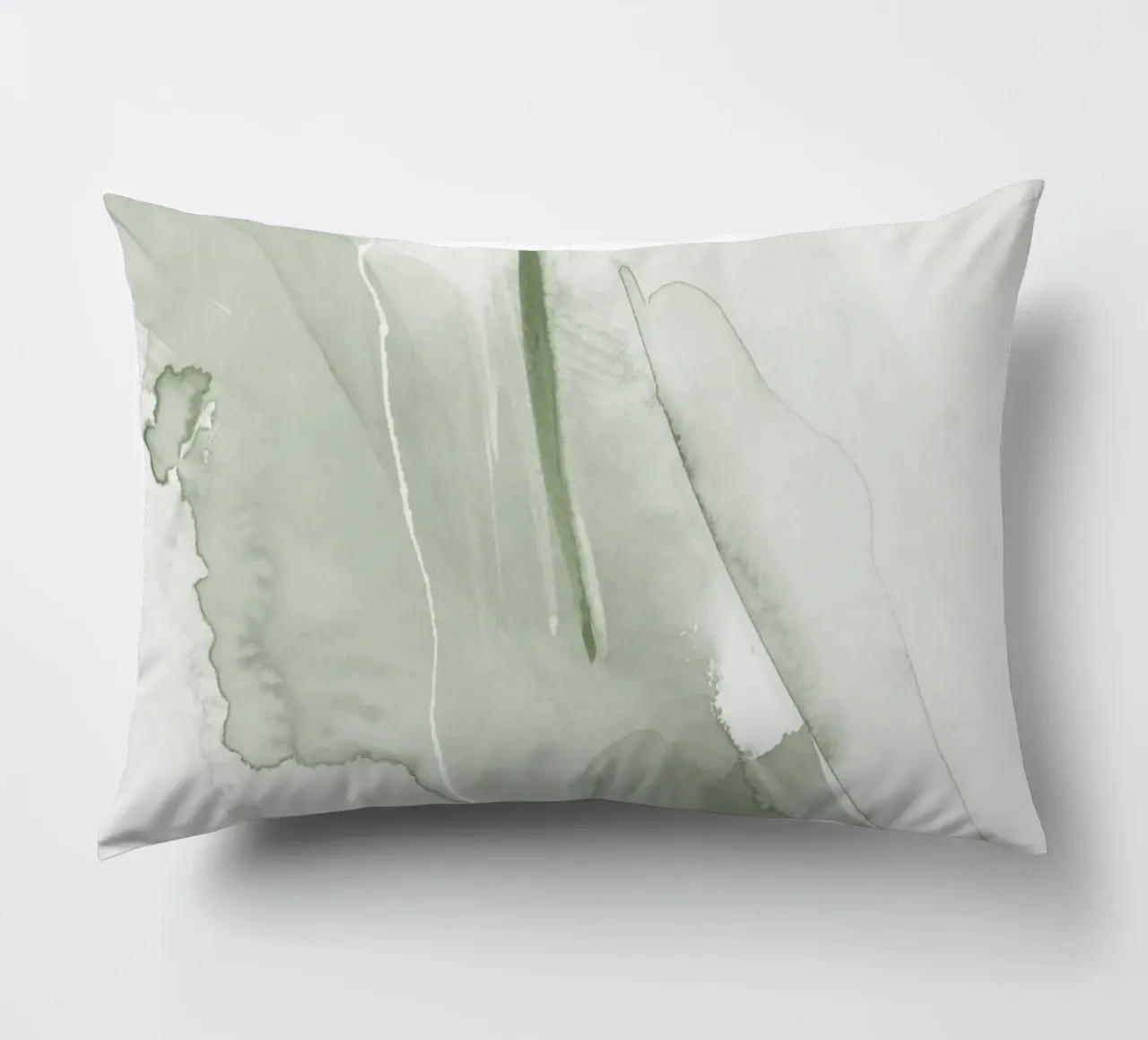 Pennellate di verde 1 cuscino da NouveauPrints