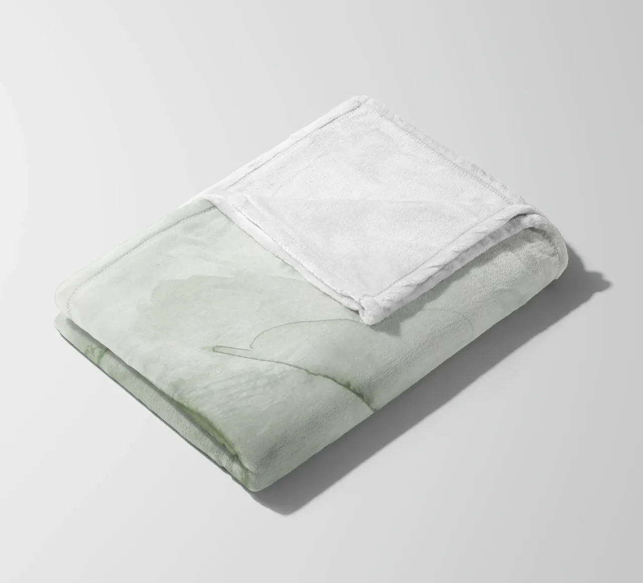 Pennellate di verde 1 coperta in pile da NouveauPrints
