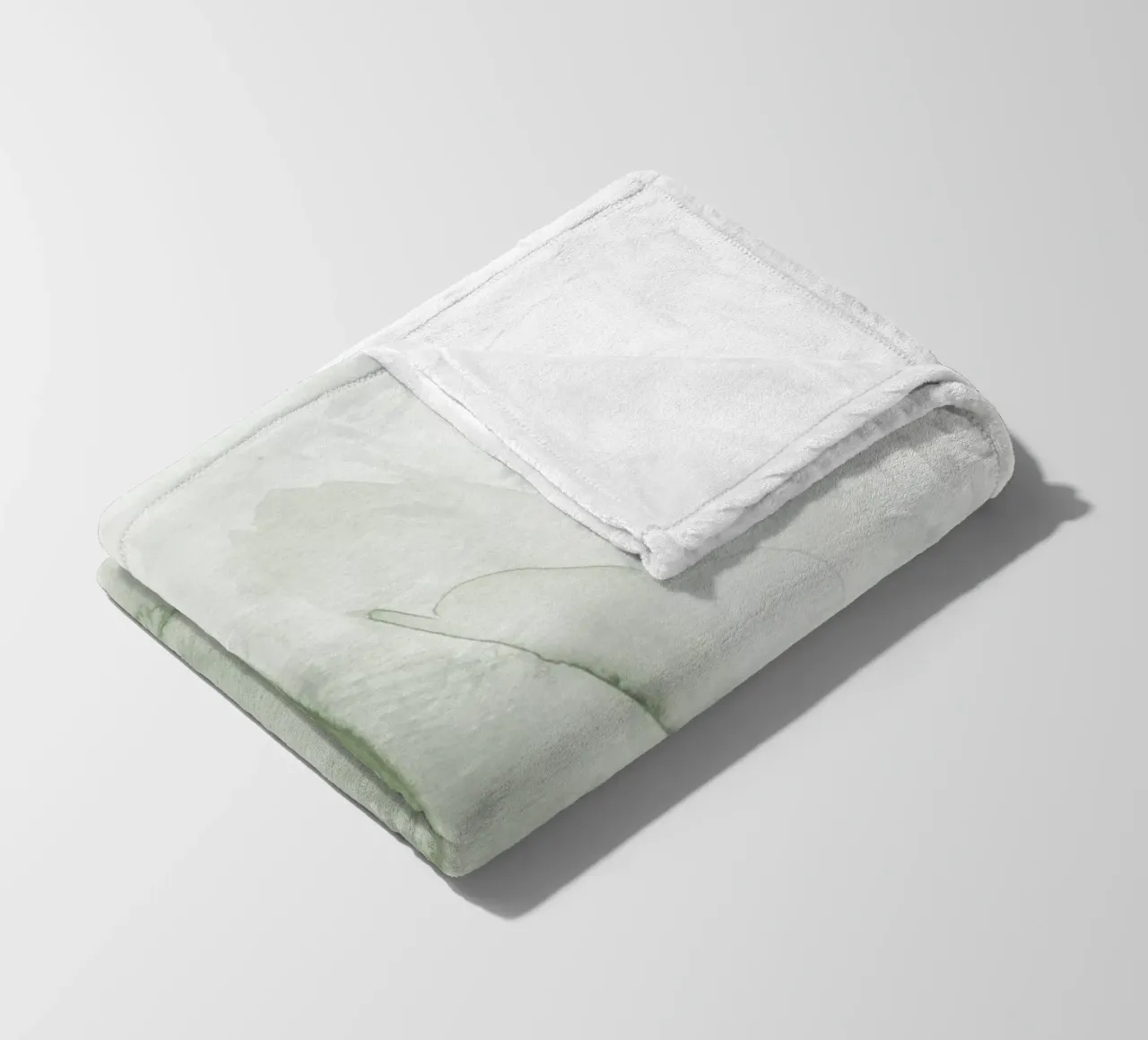 Pennellate di verde 1 coperta in pile da NouveauPrints