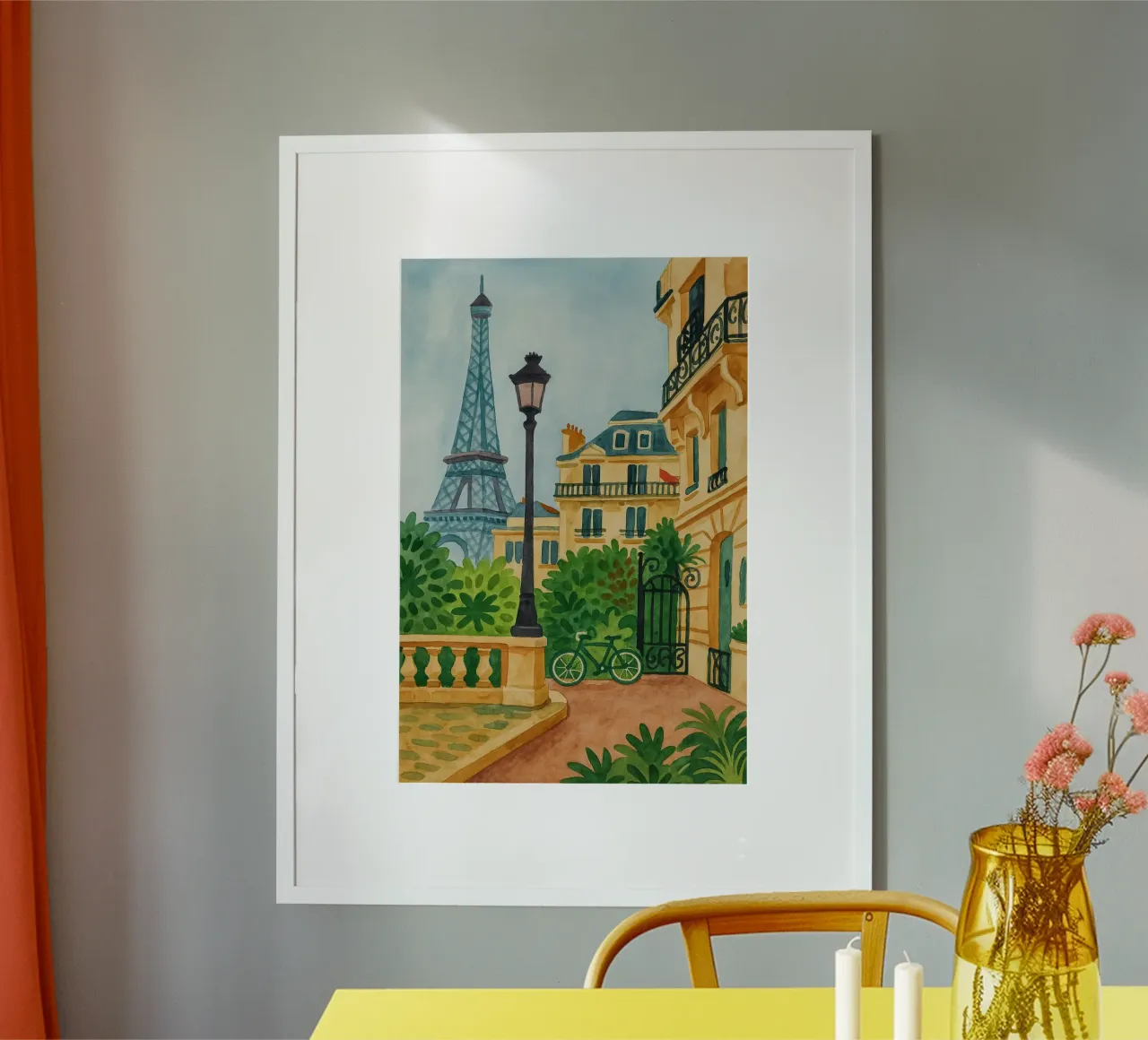 Torre Eiffel di Parigi poster da Aquarevo