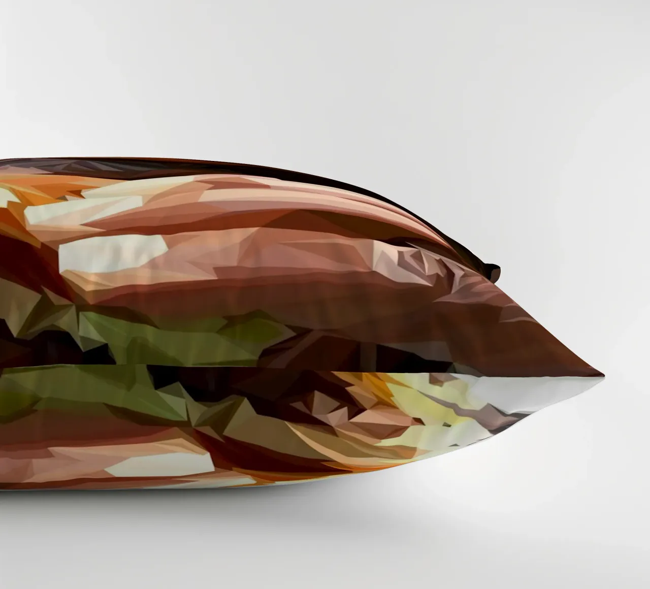 Man eat burger cuscino da Low poly art