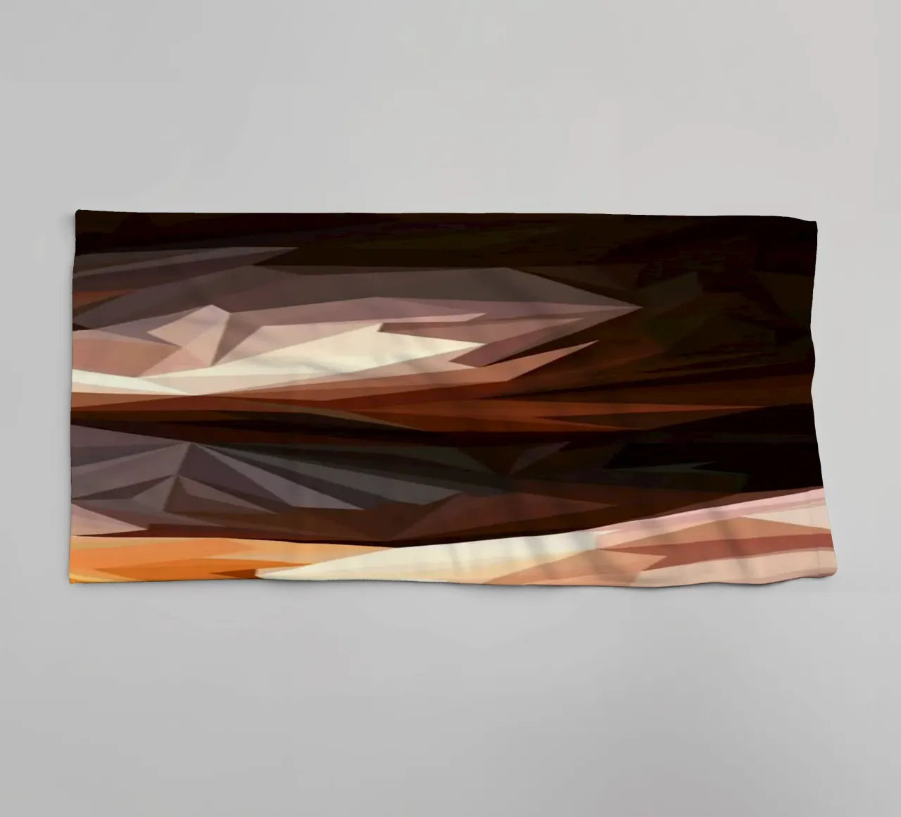 Man eat burger asciugamano da bagno da Low poly art