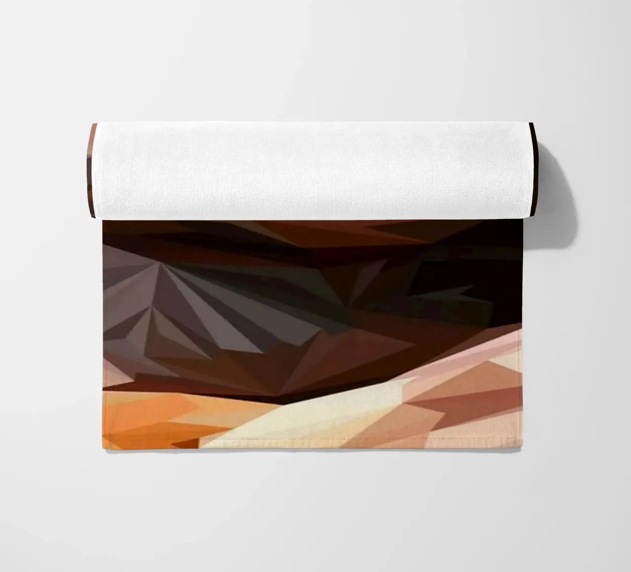Man eat burger telo mare da Low poly art