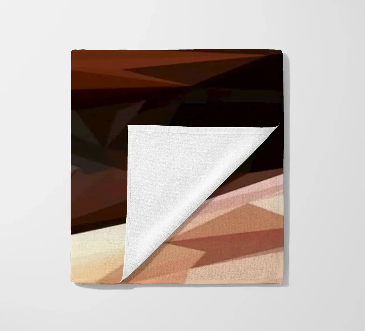 Man eat burger telo mare da Low poly art