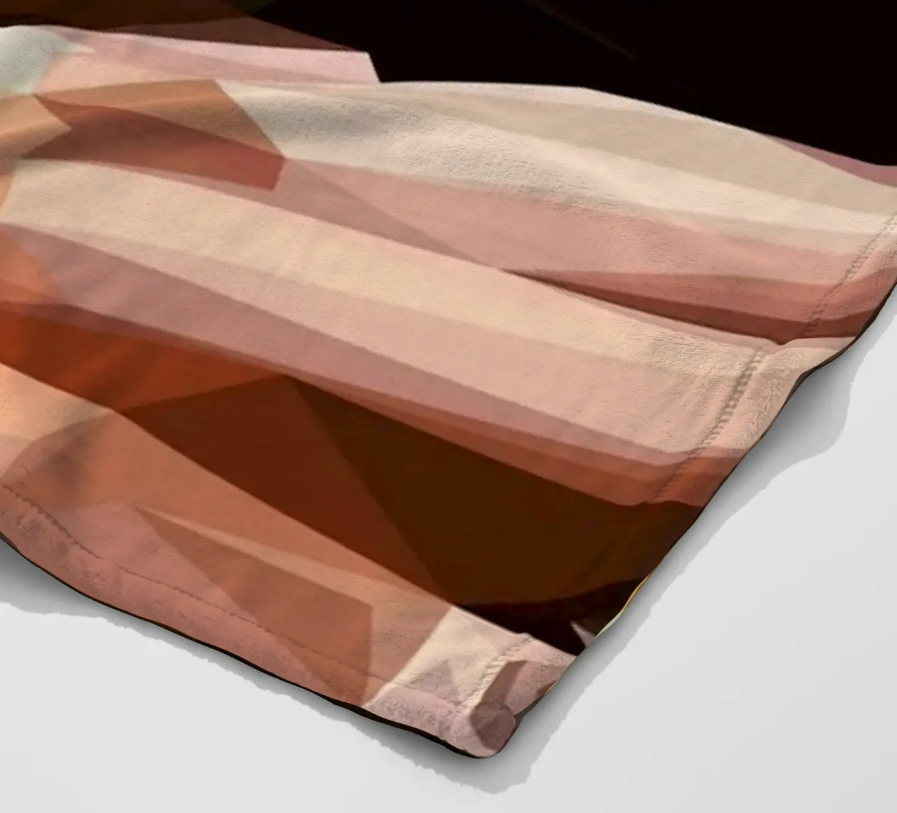 Man eat burger coperta in pile da Low poly art