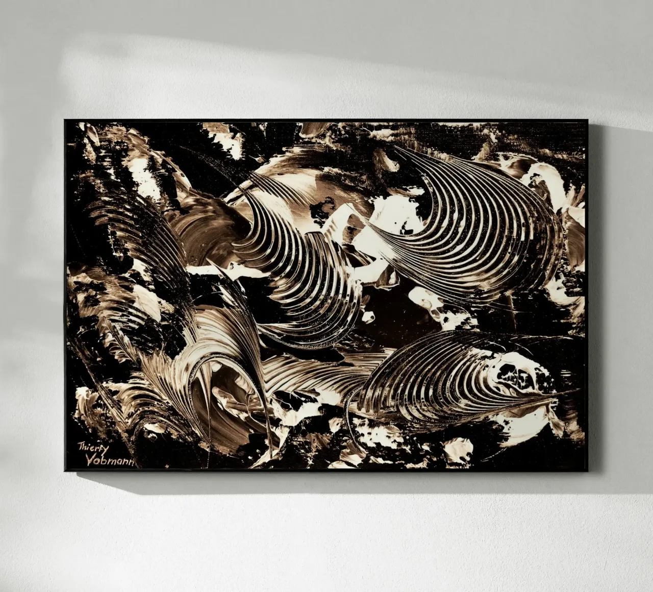 SEPIA 41 plexiglass da Thierry Vobmann Abstract painting