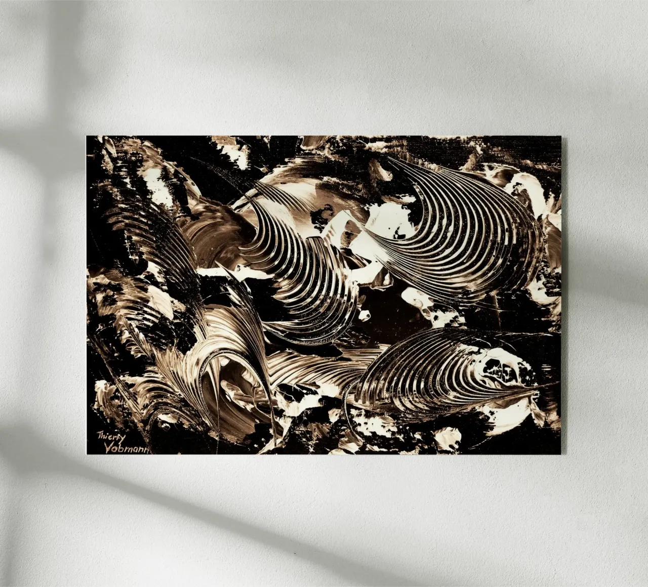 SEPIA 41 plexiglass da Thierry Vobmann Abstract painting