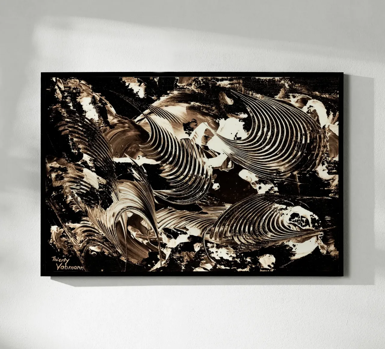SEPIA 41 carta hahnemühle da Thierry Vobmann Abstract painting