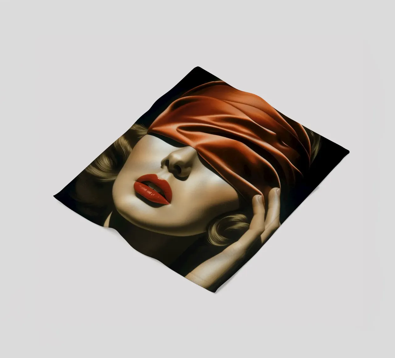 The red blindfold Fleecedecke von Carinaprint