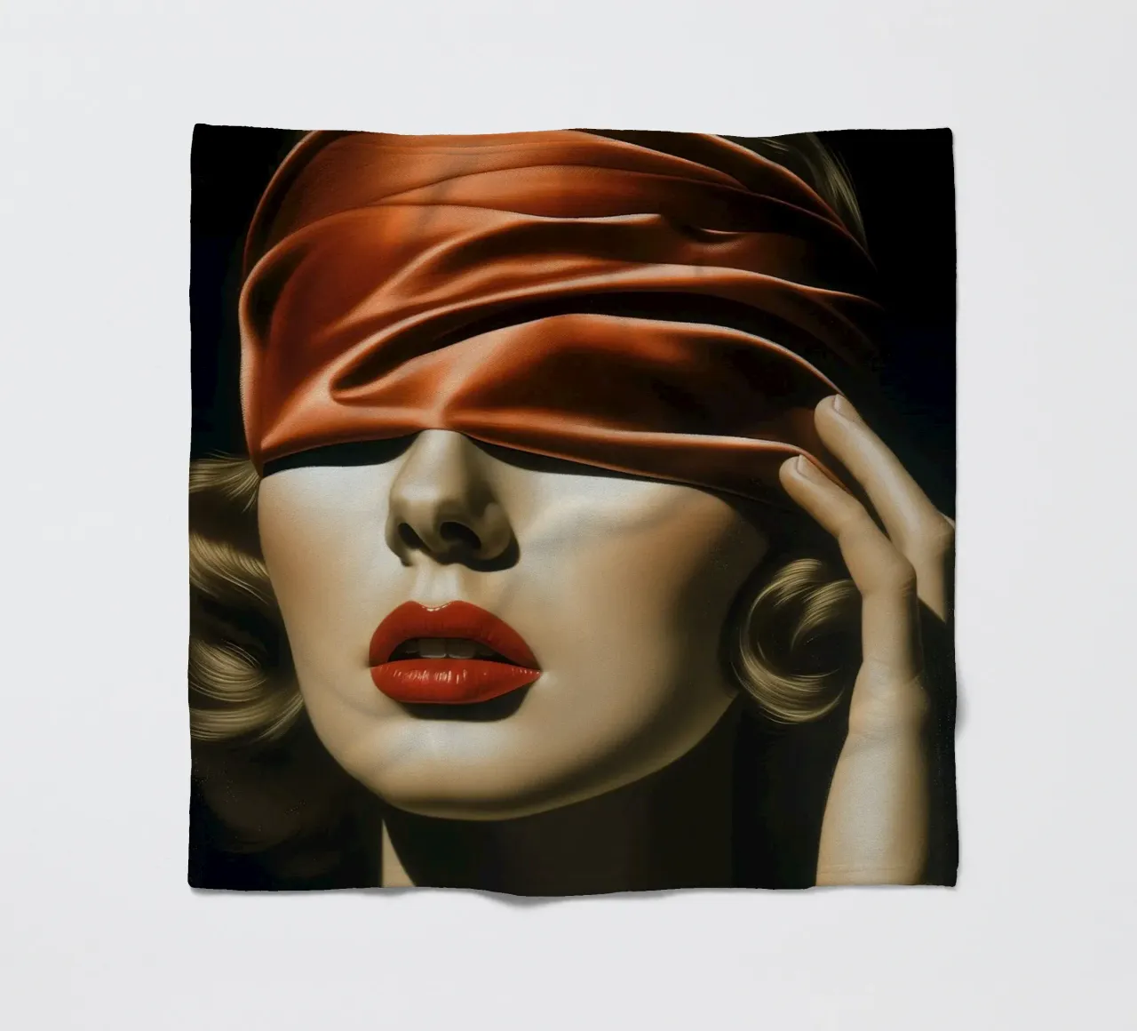 The red blindfold Fleecedecke von Carinaprint