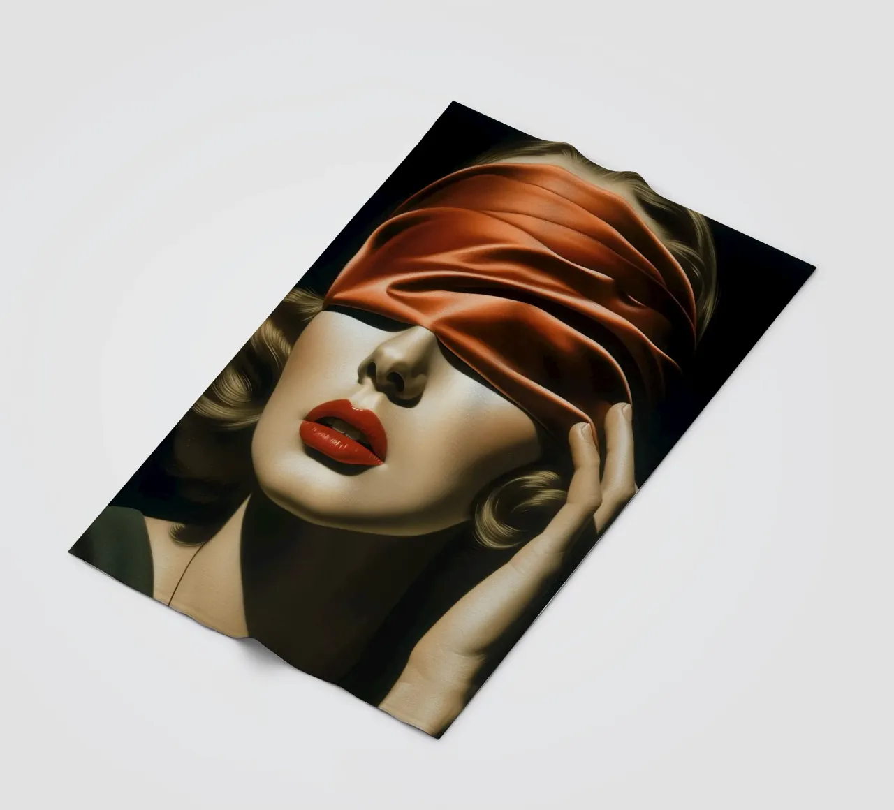 The red blindfold Fleecedecke von Carinaprint
