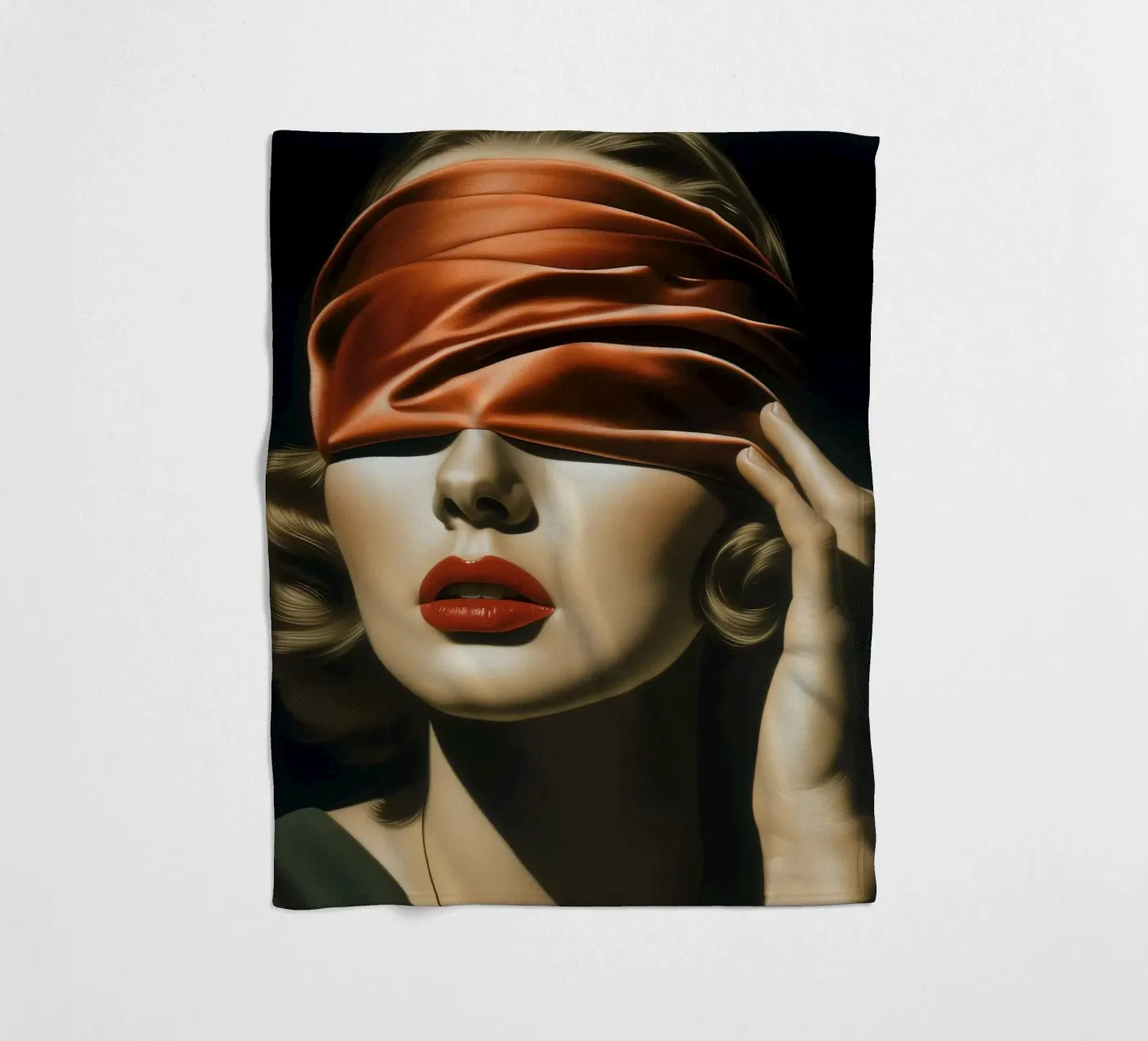 The red blindfold Fleecedecke von Carinaprint