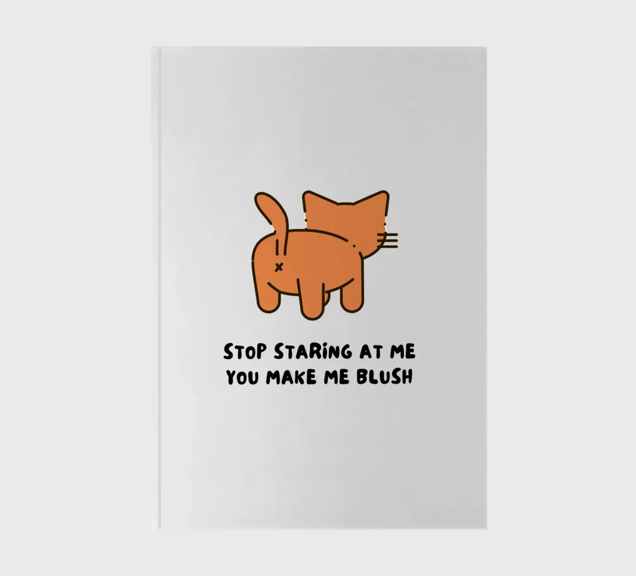 STOP STARING AT ME notebook by Einfach Uebel