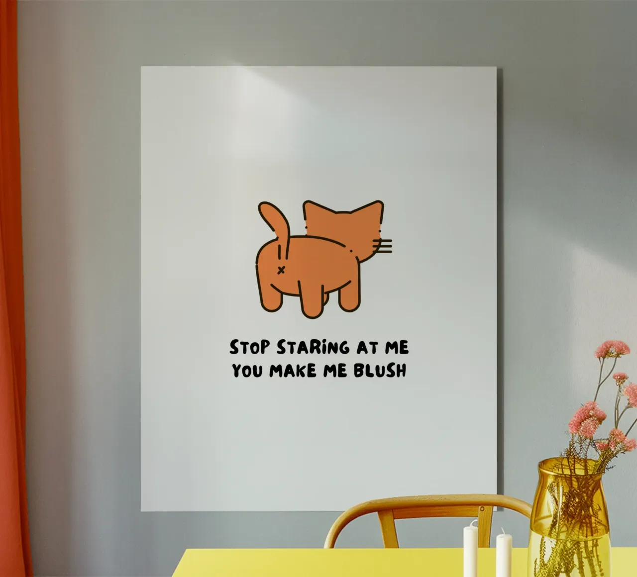 STOP STARING AT ME alluminio dibond da Einfach Uebel