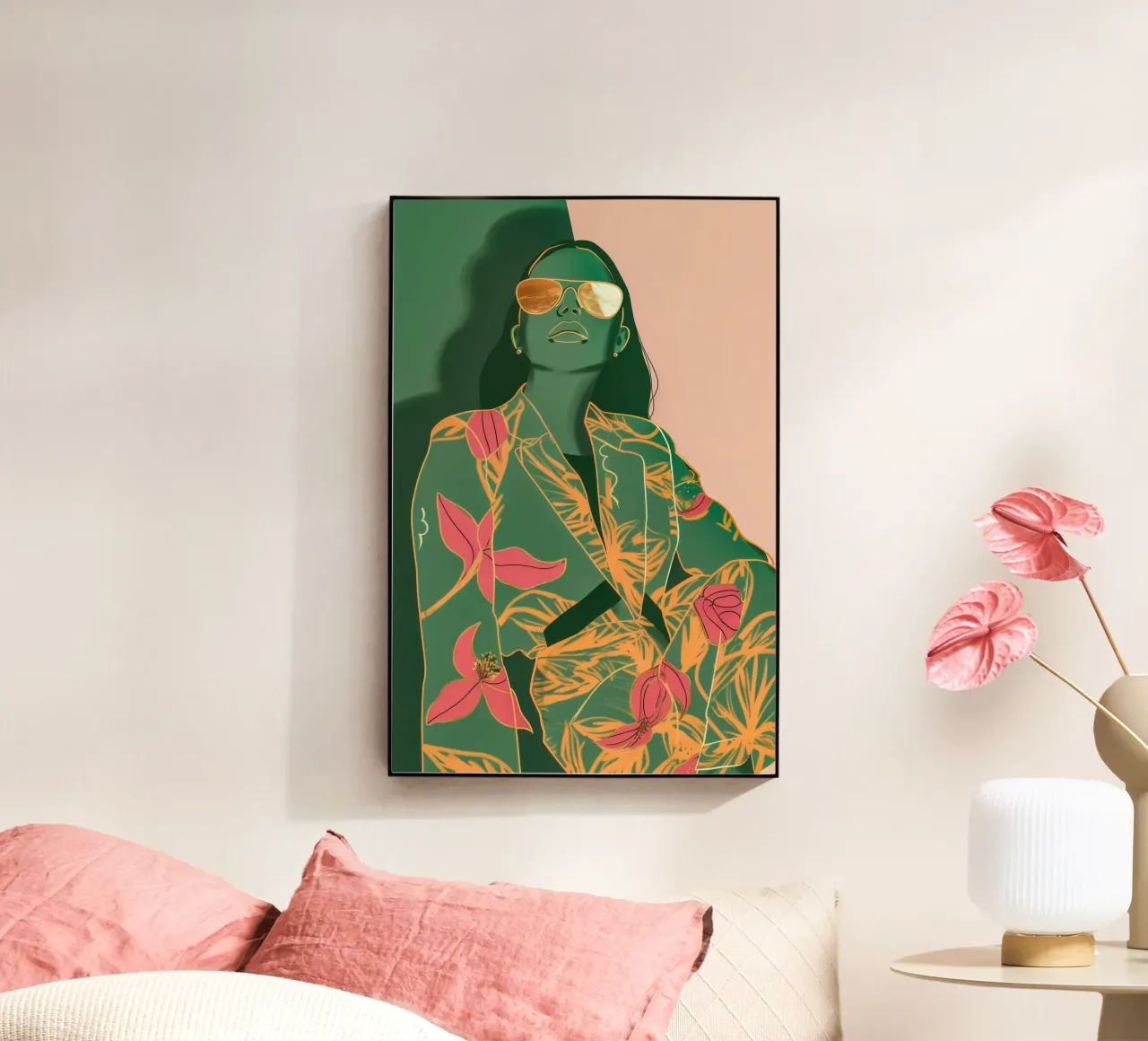 signora verde plexiglass da Carinaprint