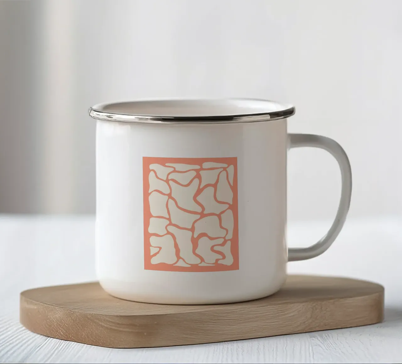 Forme astratte tazza in smalto da MODERN NUANCE