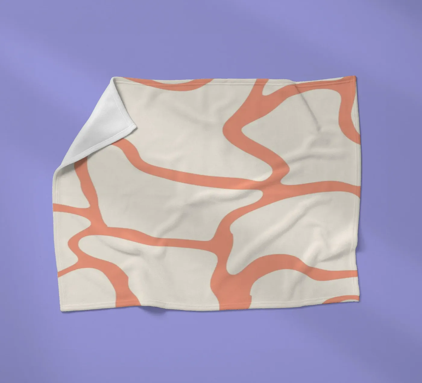 Abstrakte Formen Fleecedecke von MODERN NUANCE