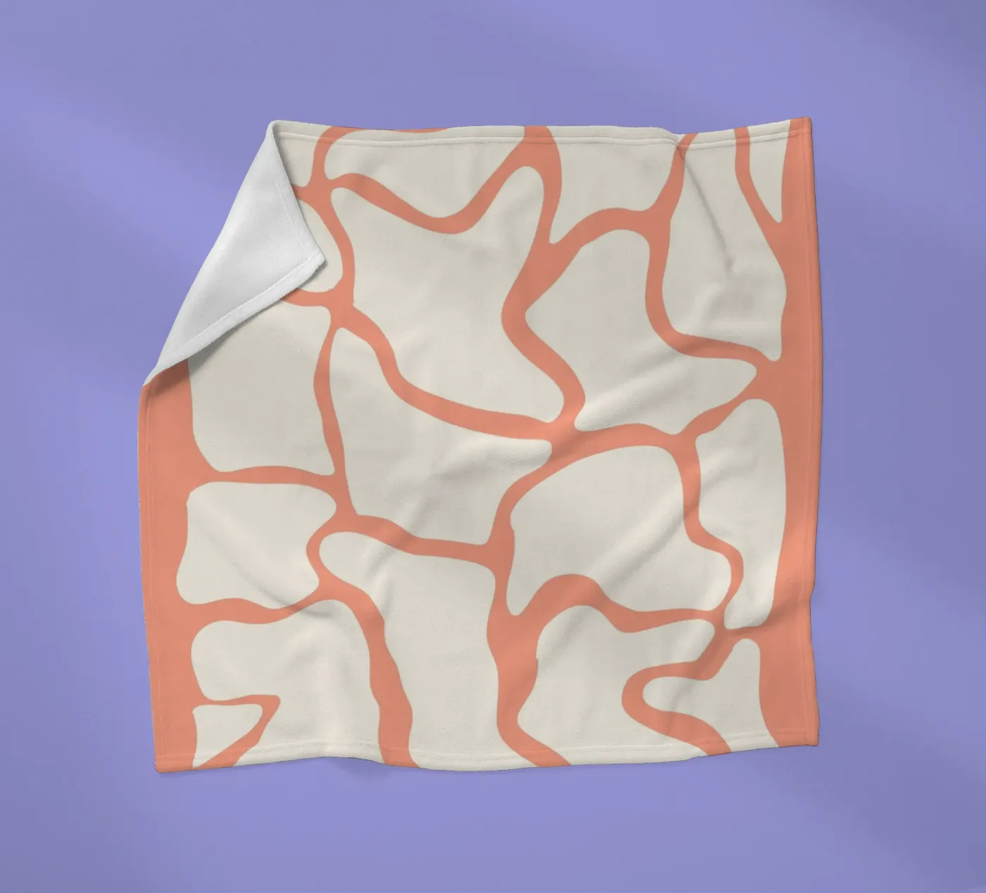 Abstrakte Formen Fleecedecke von MODERN NUANCE