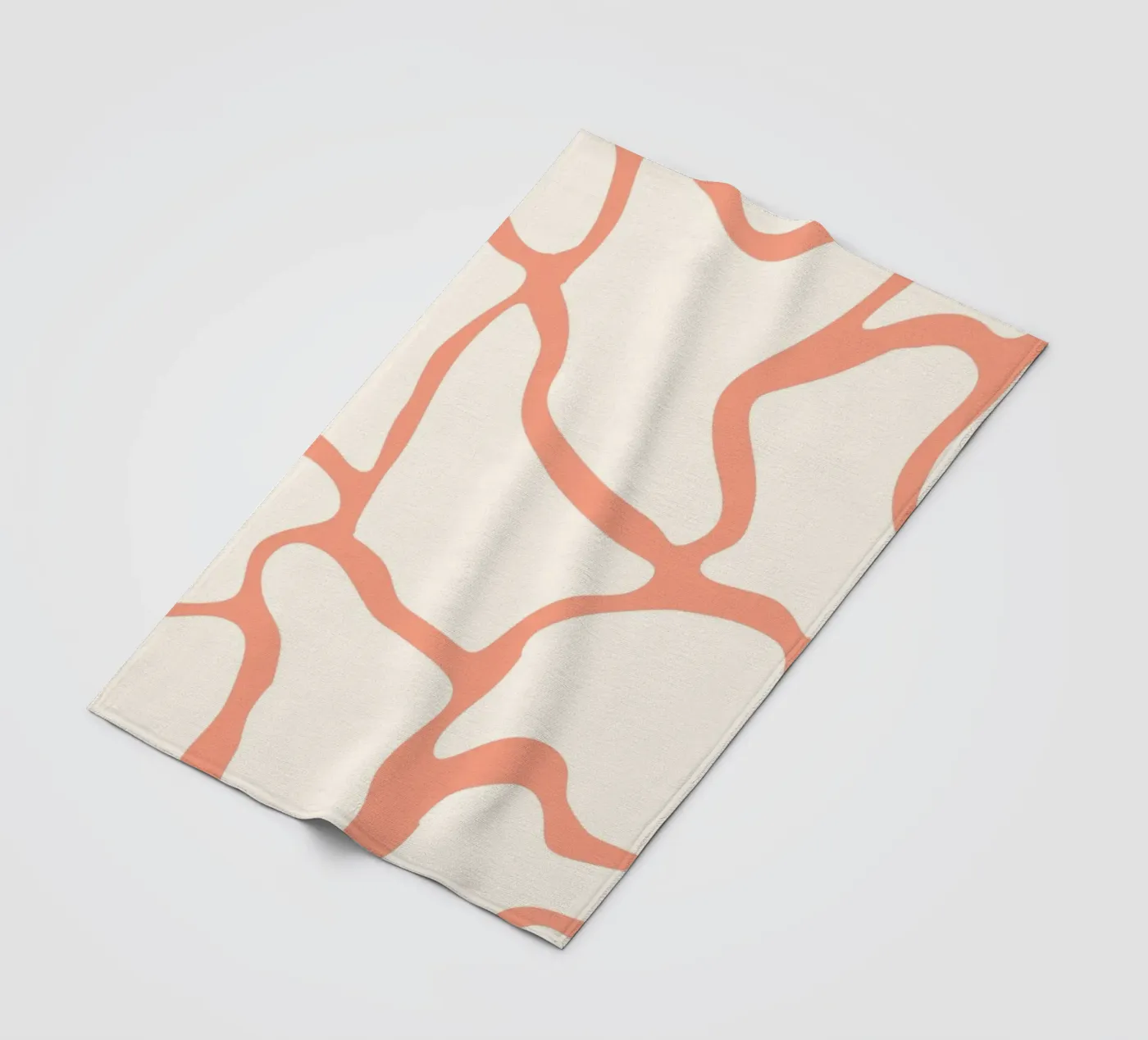 Abstrakte Formen Fleecedecke von MODERN NUANCE