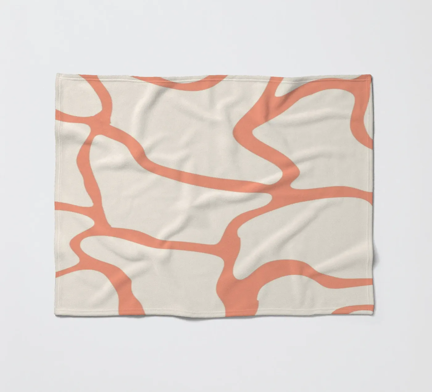 Abstrakte Formen Fleecedecke von MODERN NUANCE