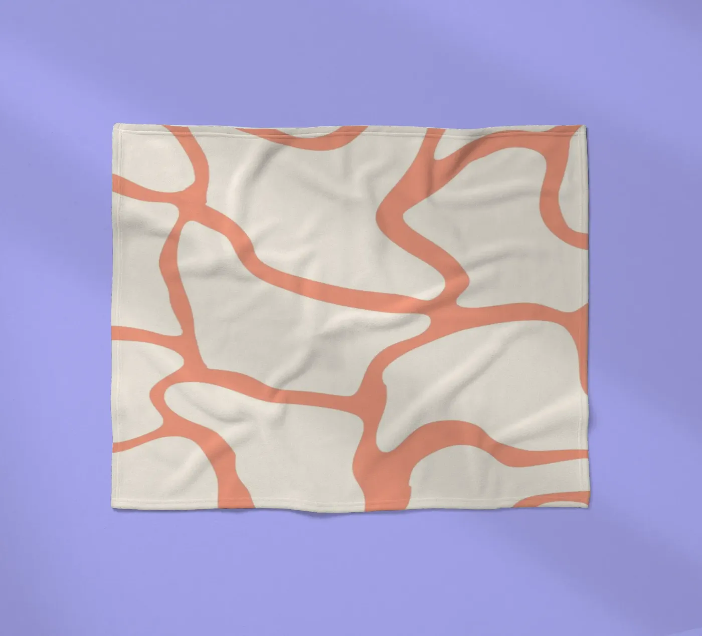 Abstrakte Formen Fleecedecke von MODERN NUANCE