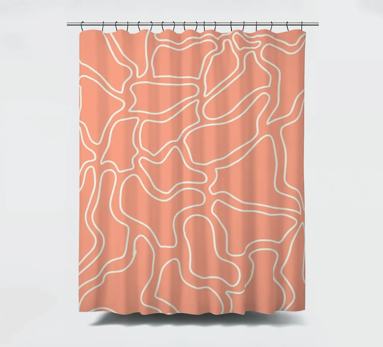 Minimalist Line Motif Duschvorhang von MODERN NUANCE