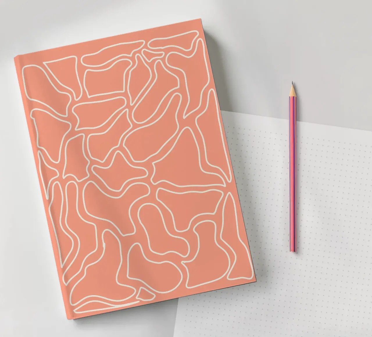 Minimalist Line Motif notebook by MODERN NUANCE